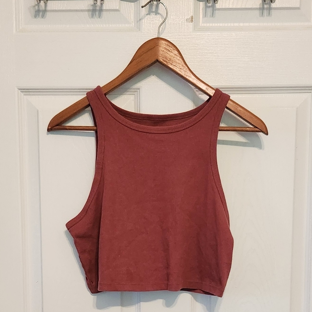 Wild Fable Terracotta Ribbed Tank‎ Top - Picture 2 of 4